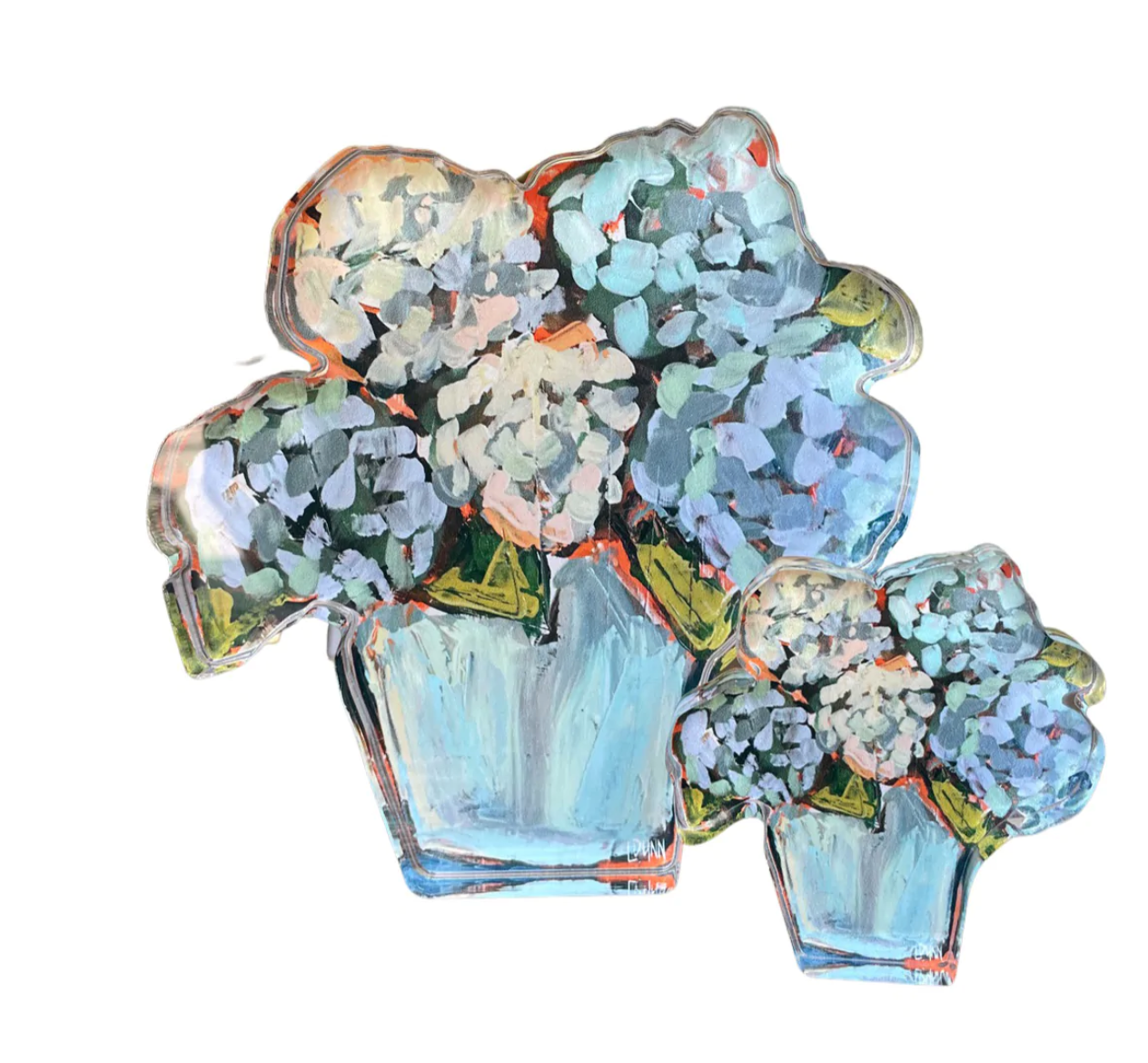 Blue Hydrangeas Bloom Bitty Block