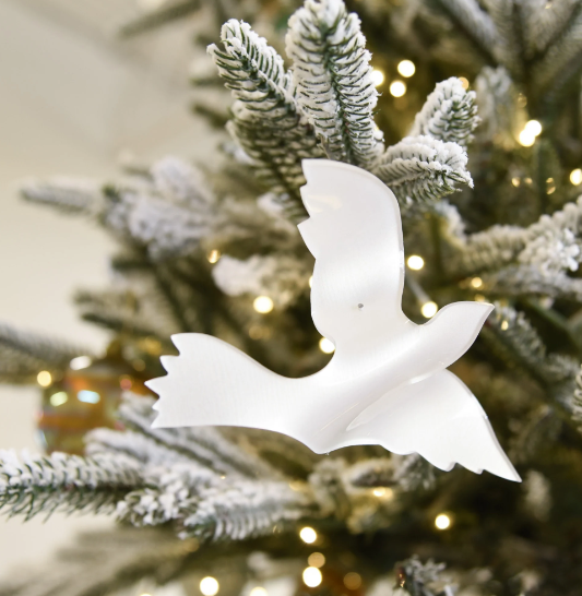 Acrylic Dove Ornament Medium | Fig & Dove