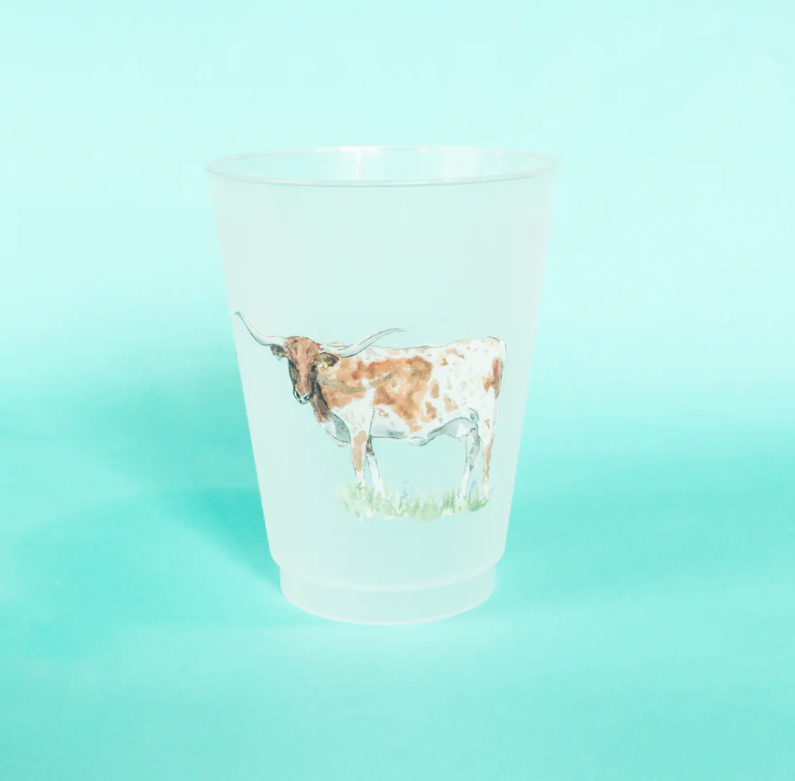 Texas Longhorn Frosted Cups | Taylor Paladino