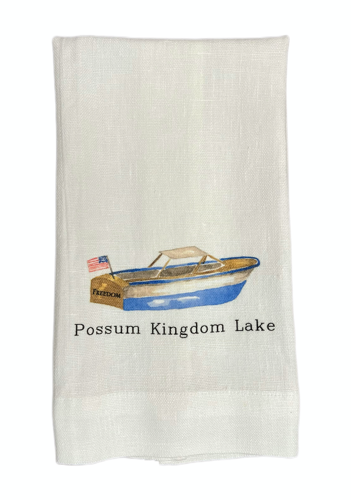 Possum Kingdom Lake Blue Freedom Boat Towel