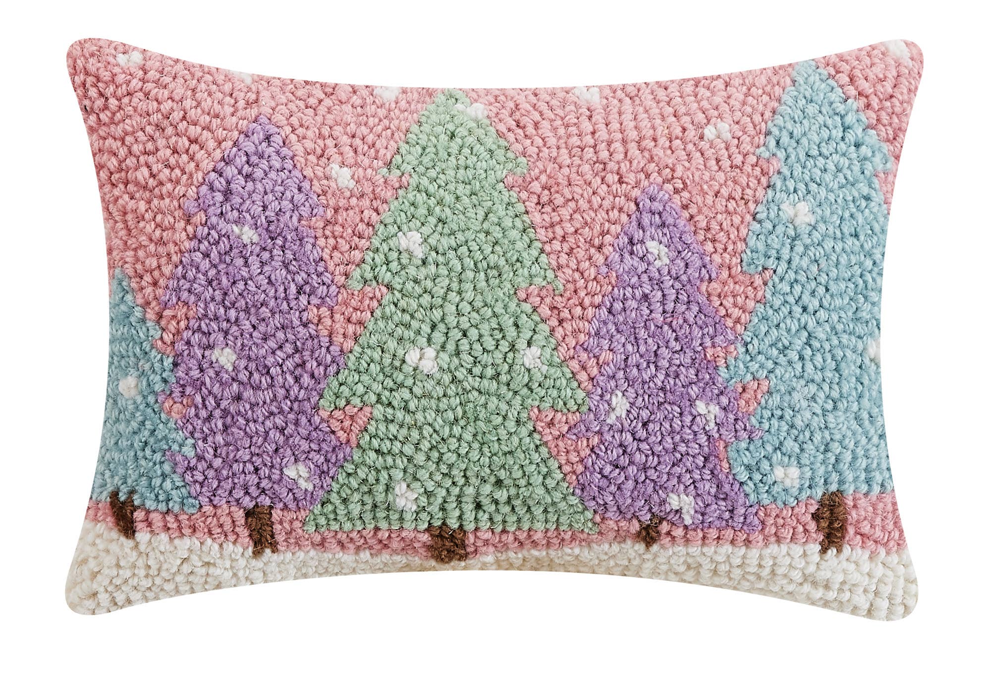 Snowy Bright Forest Hook Pillow