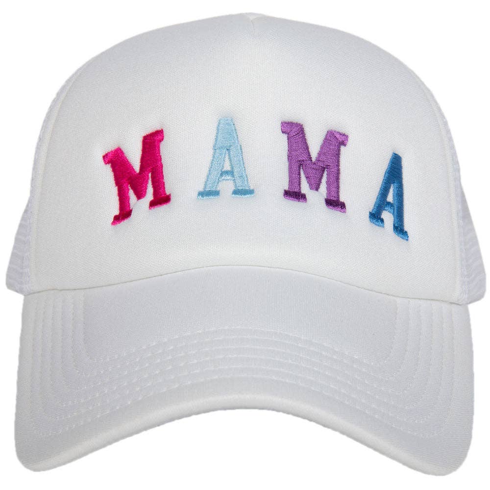MAMA Trucker Hat White