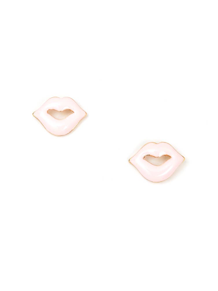 Pink Lips Earring