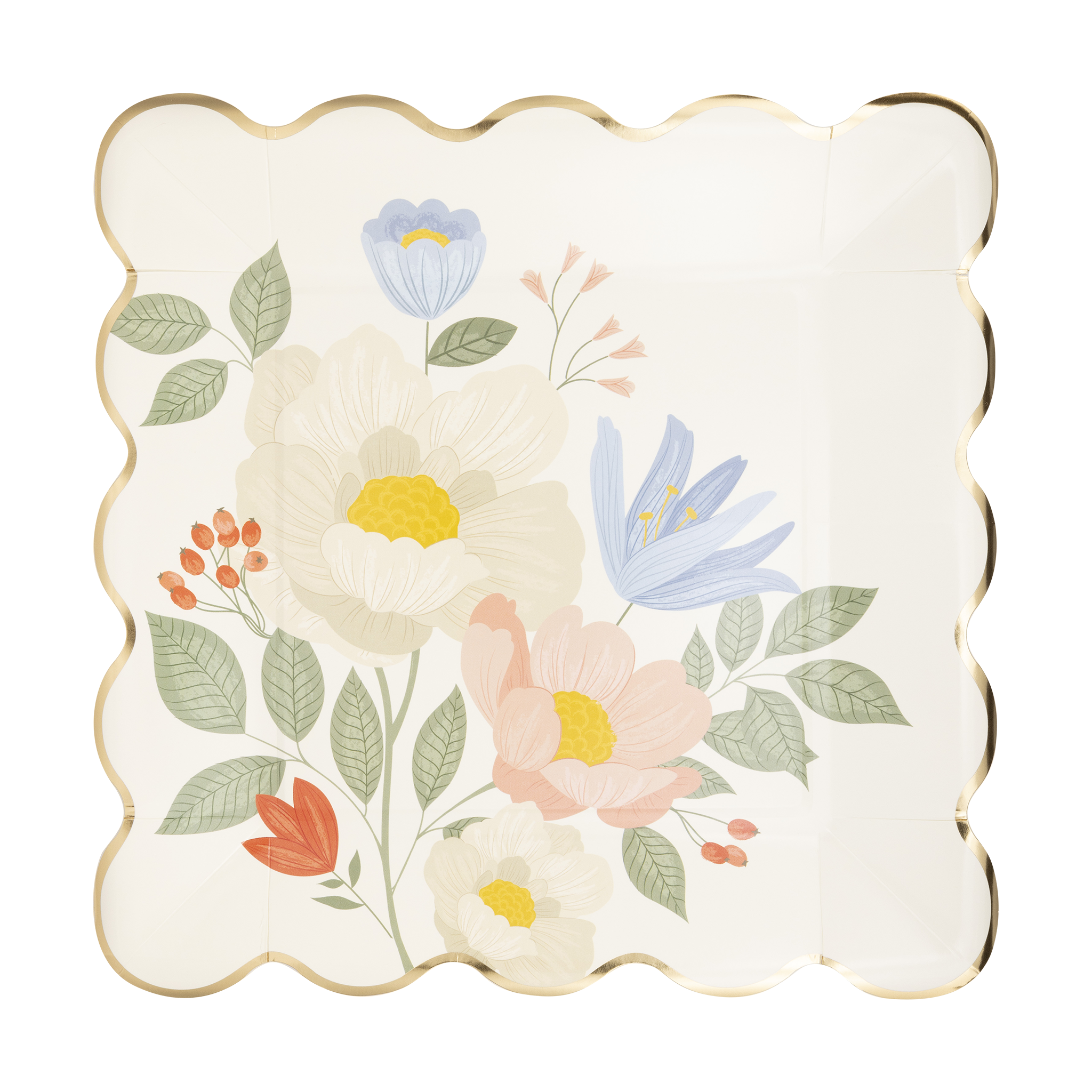 Floral Corner Plate