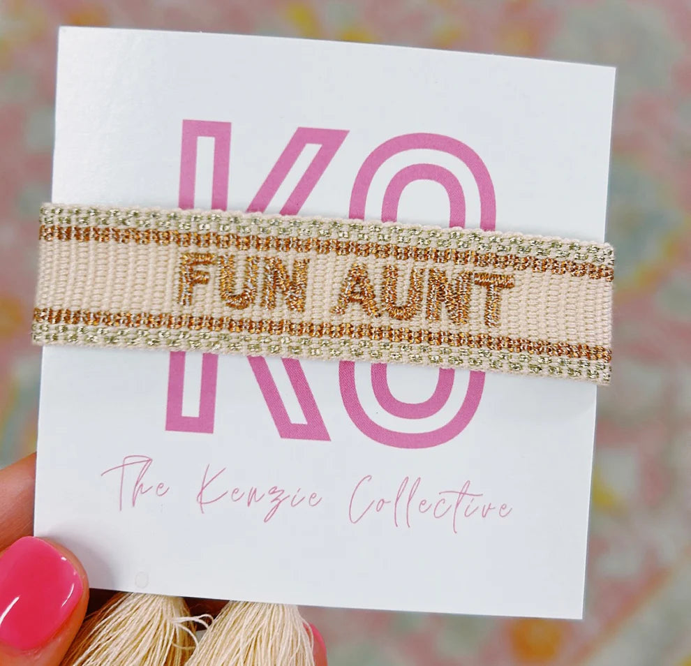 Fun Aunt (Gold) | KC Bracelet