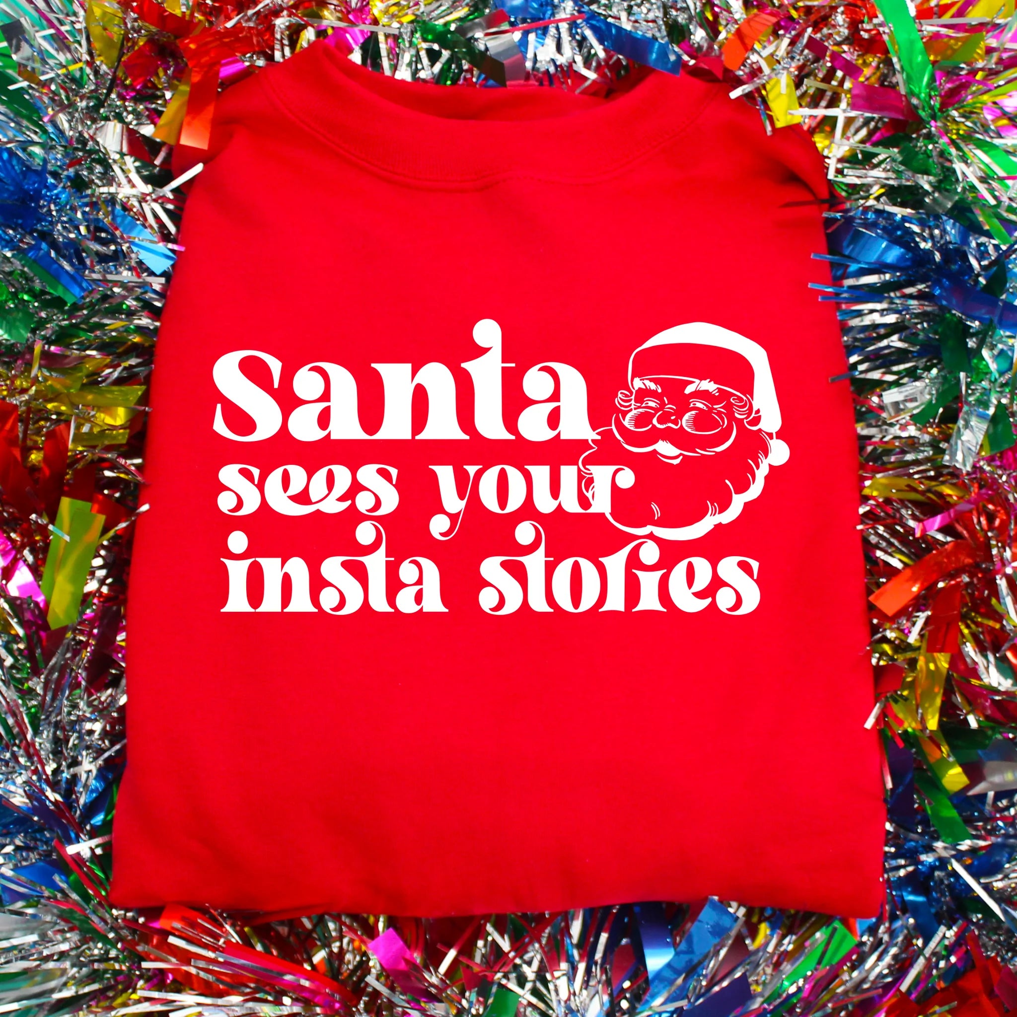 Santa Sees Your Insta Stories Sweatshirt